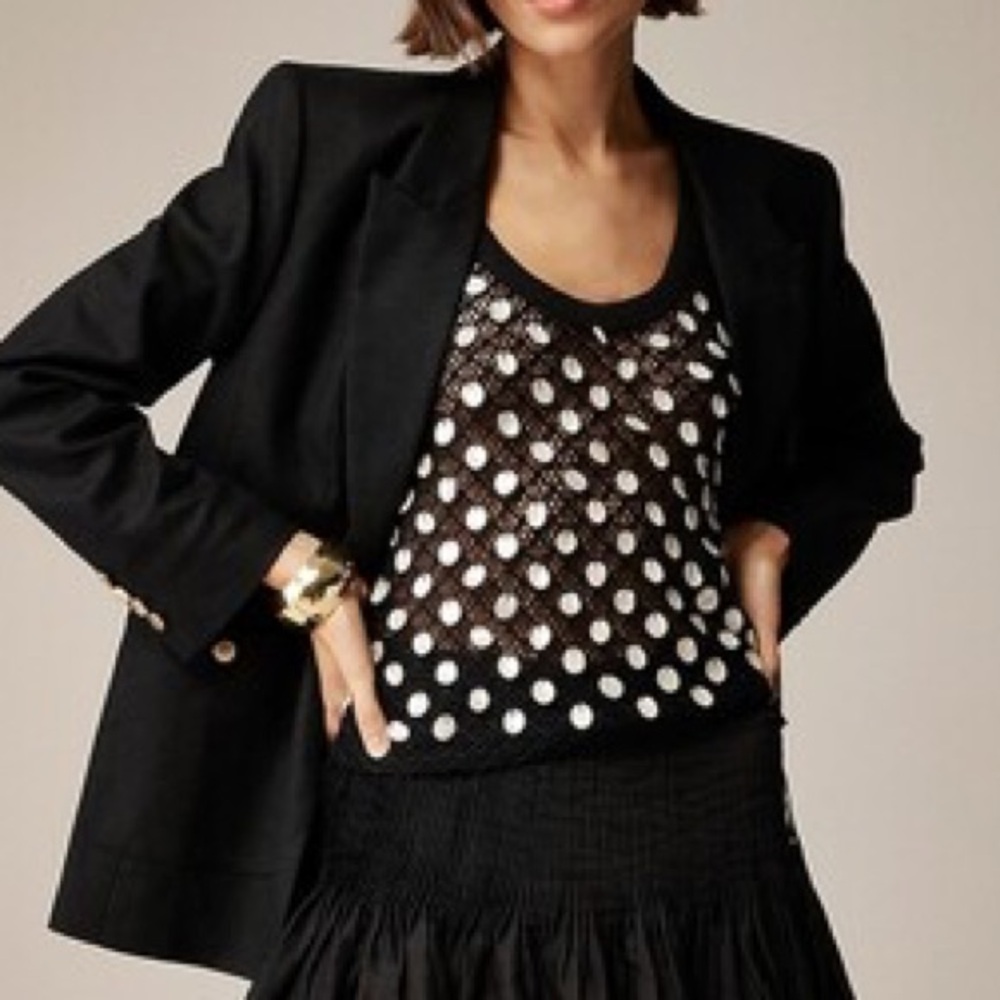 J.Crew Crochet Shell Top